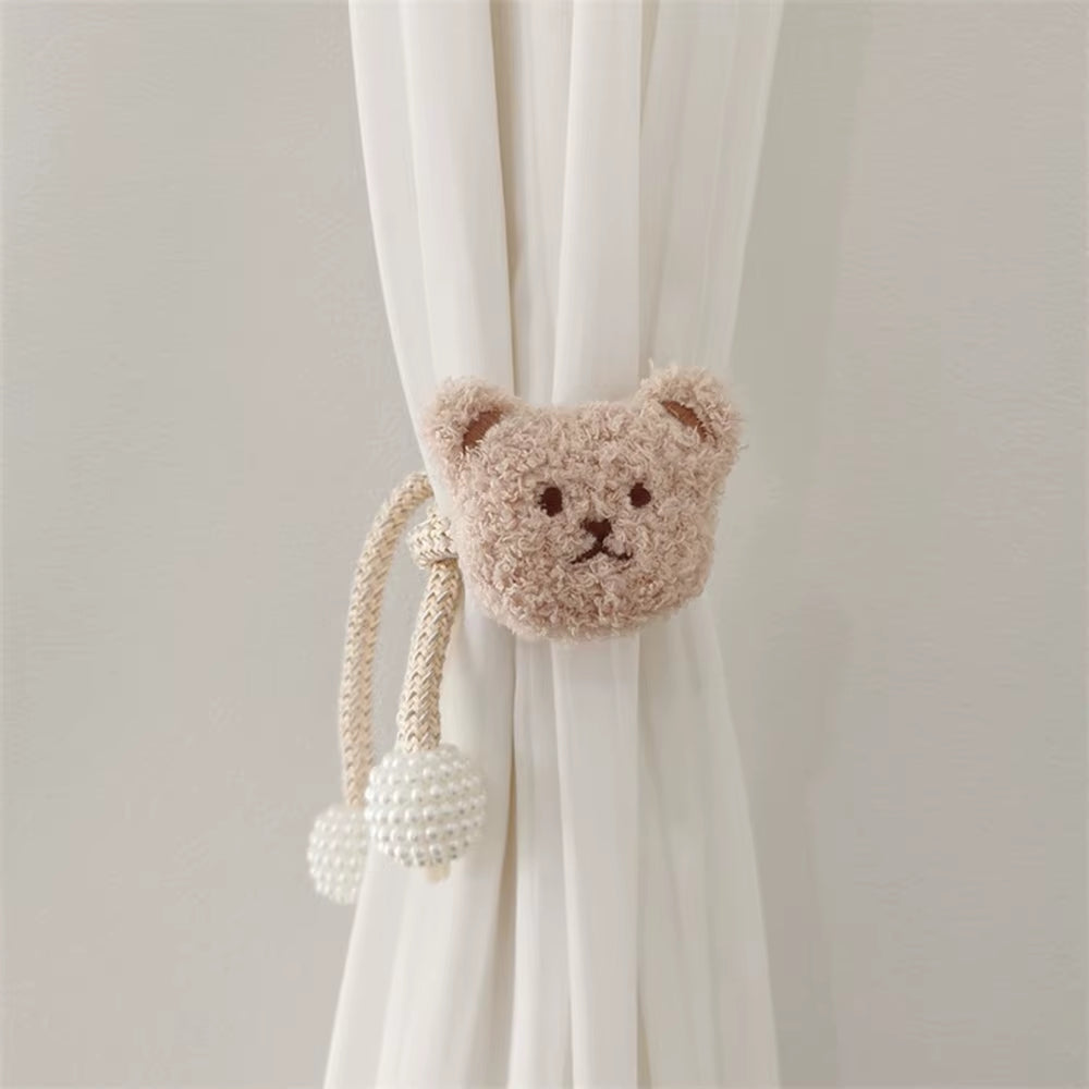 Cartoon Bär Vorhang Raff Halter, Cartoon Stickerei Plüsch Bär Vorhang Binde Gurt, Kinderzimmer Fenster Vorhang Schnallen Wohnkultur