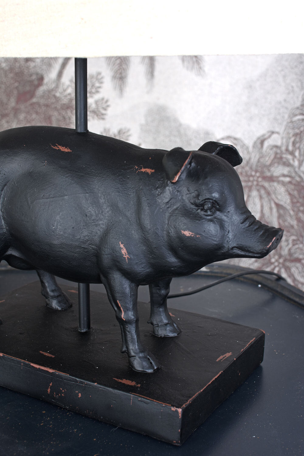 Küchenlampe Schwein Tischleuchte Retro