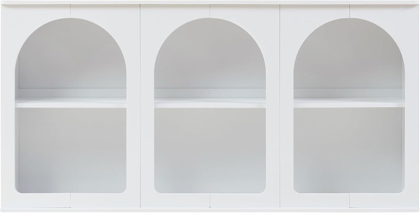  Buffetschrank / Sideboard mit 6 Fächern offen 160 X 30 X 80 cm  Weiß.