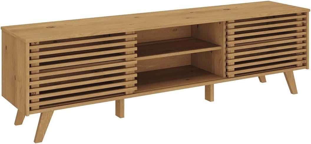  Skandi TV-Lowboard aus massivem Kiefer od. Nussbaum  175 x 50  x 38 cm