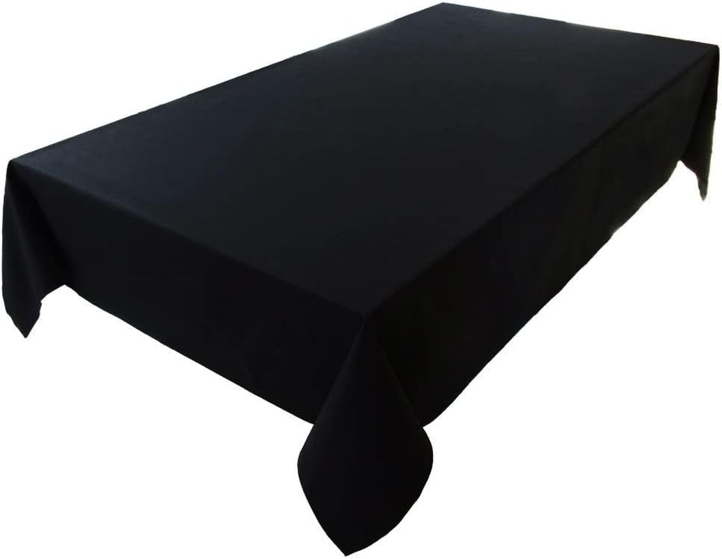 Made in Portugal! 4m Tischdecke Schwarz 100% Baumwolle  (150X400cm)