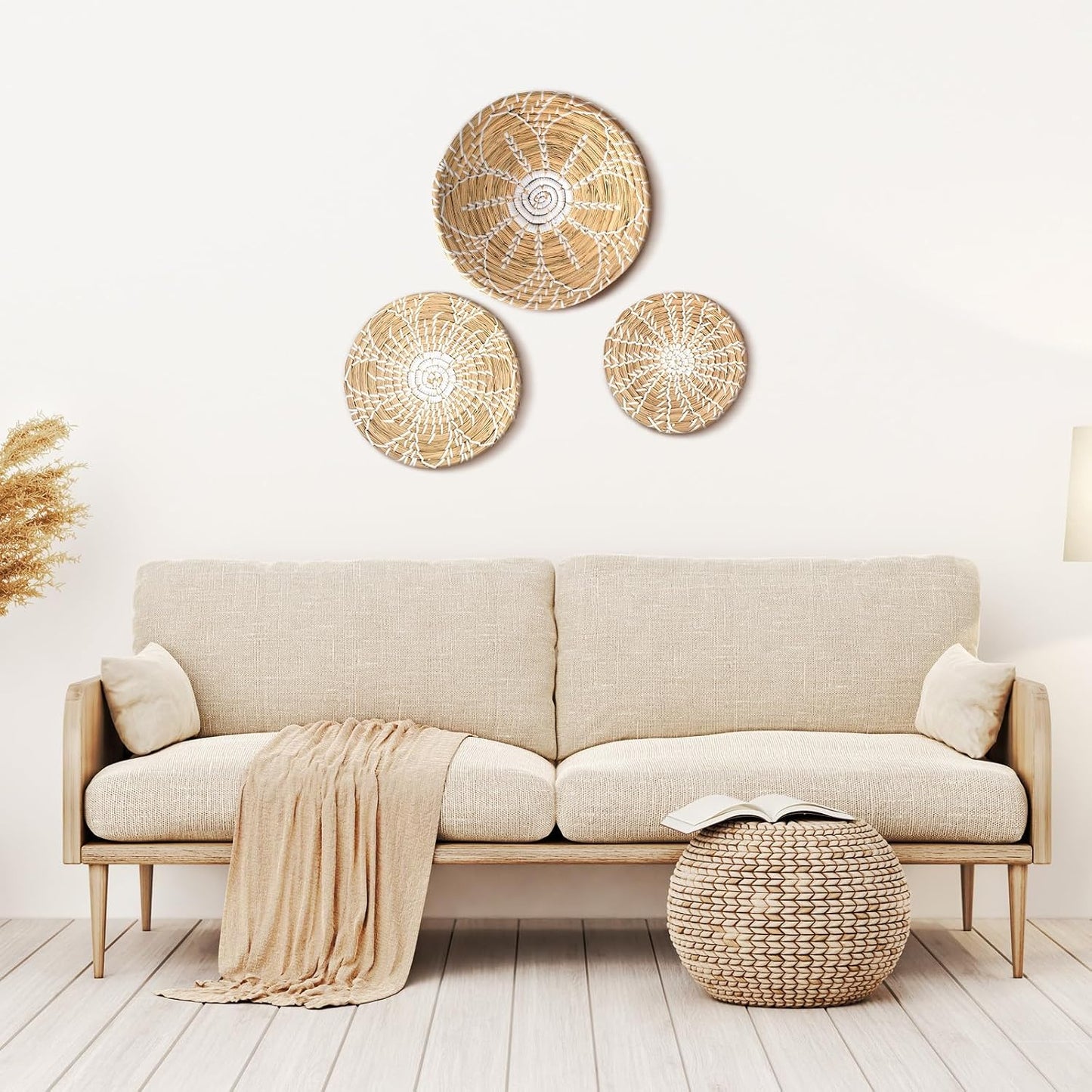 Handgemachte Wanddekor 3 er Set in 30cm ,25cm und 20 cm