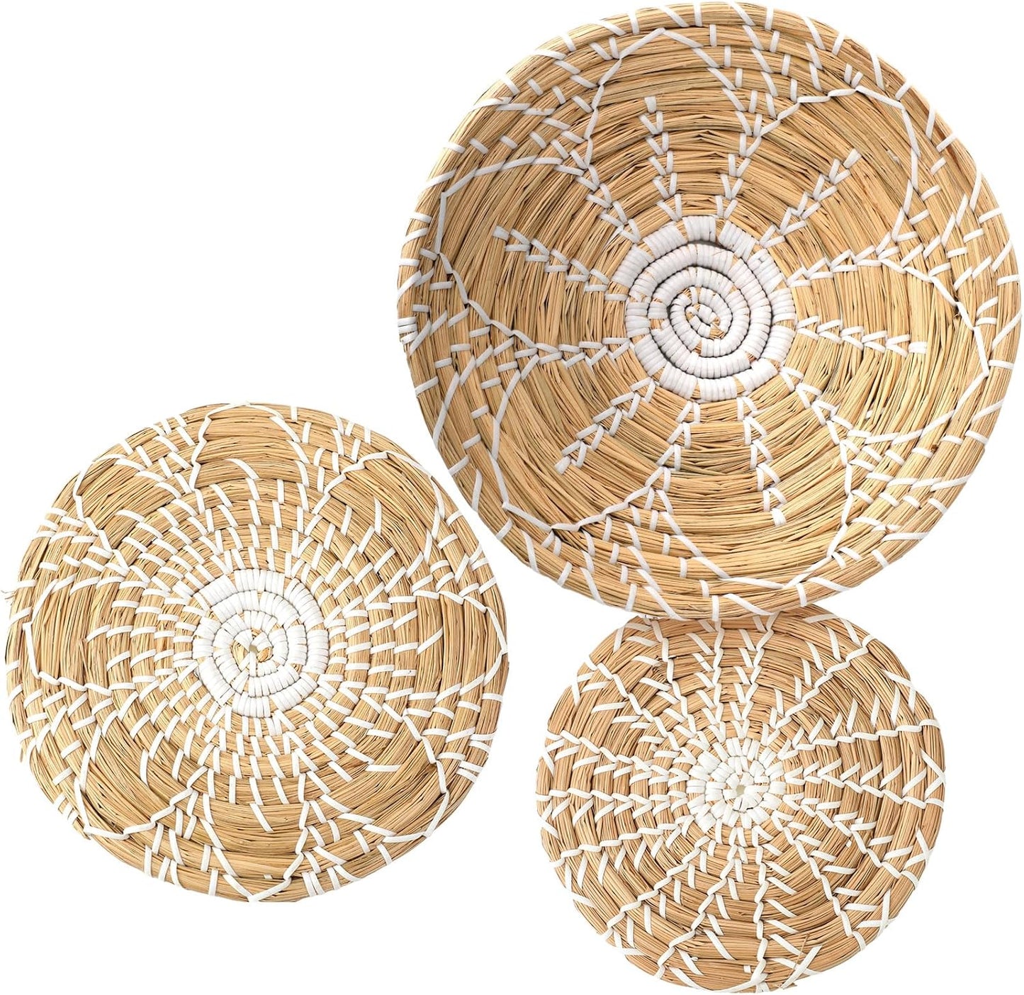 Handgemachte Wanddekor 3 er Set in 30cm ,25cm und 20 cm