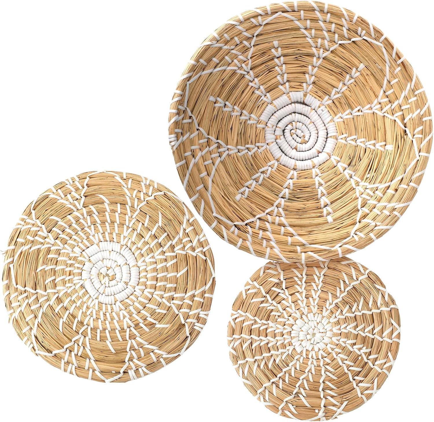 Handgemachte Wanddekor 3 er Set in 30cm ,25cm und 20 cm