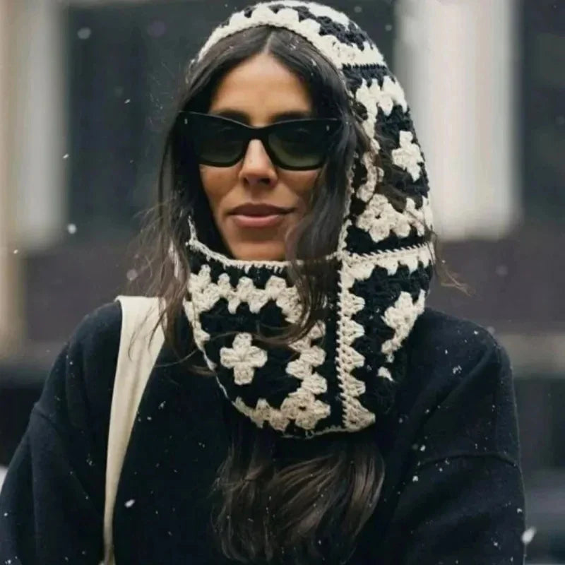  Baumwollmütze schwarz-weiß