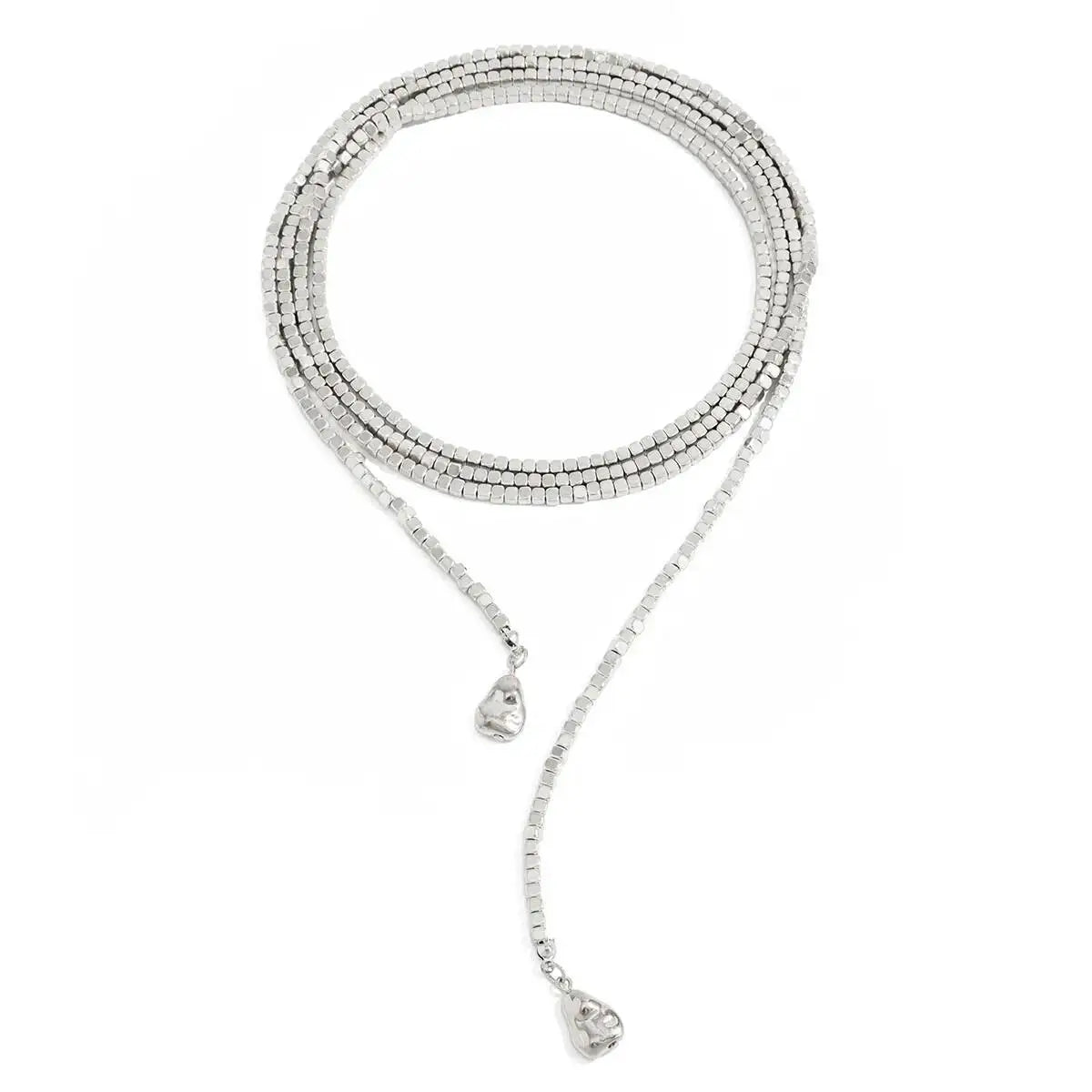 Ich liebe diese Kette :  4 Varianten Boho-Kette ;  lang oder kurz tragbar / Kombinierbar mit passendem Armband.