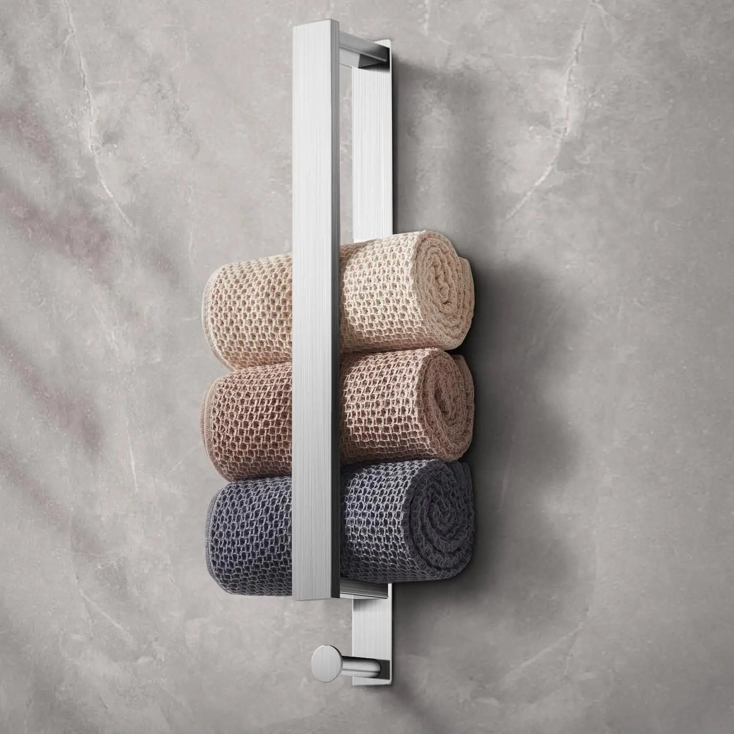  Hält Bombe ! Handtuch- Halter  40 cm Edelstahl schwarz od. silber .