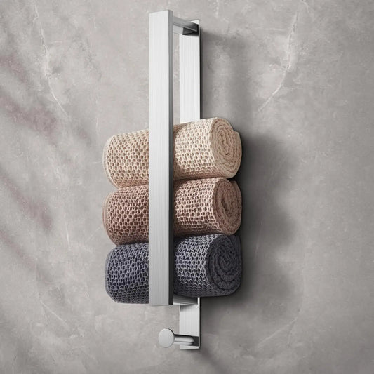  Hält Bombe ! Handtuch- Halter  40 cm Edelstahl schwarz od. silber .