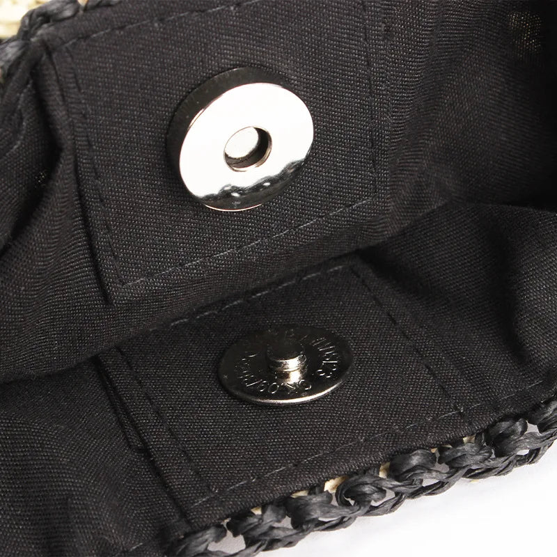 Frauen Stroh Einkaufstasche Große Kapazität Vintage Urlaub Schulter Tasche Alles Lässige Handtasche Designer Hohl Sommer Strand Tasche