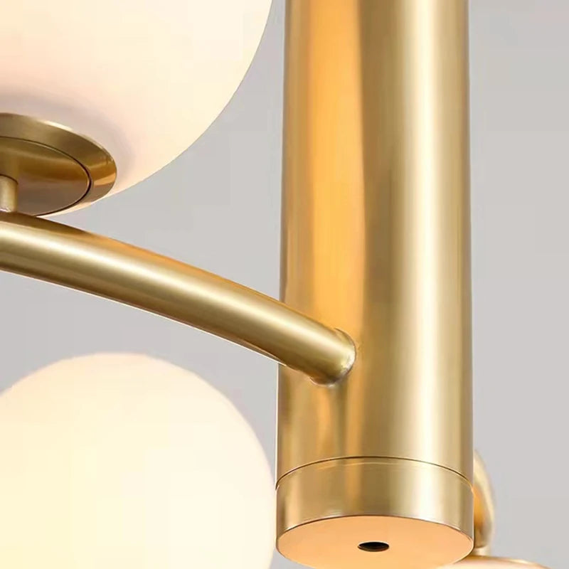 Vintage Glaskugel Kronleuchter  6 oder 8 Kugeln / 60 oder 80 cm