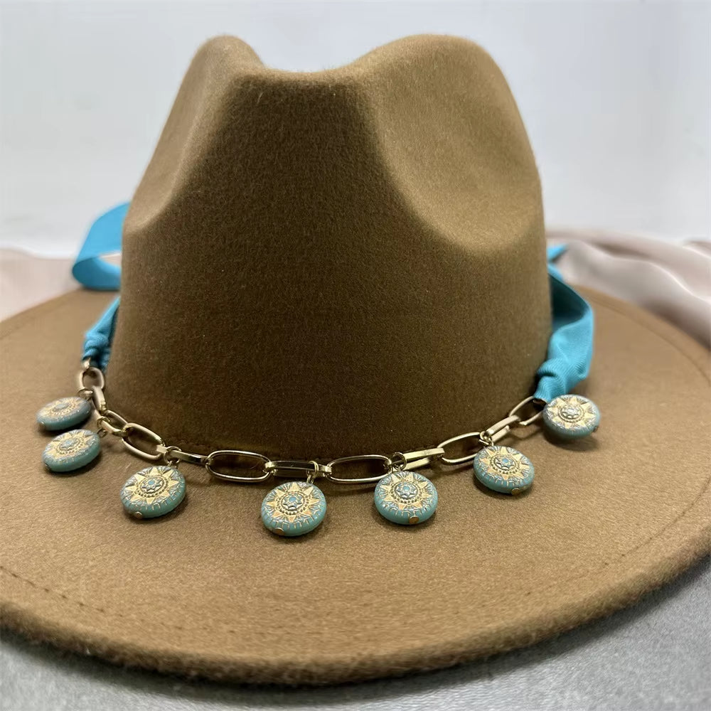 Boho Cowboy Hut Bänder Leder Hut Gürtel Für Stroh Fedora Panama Hüte Kuhkopf Hut Bänder Hut Dekoration Ersatz