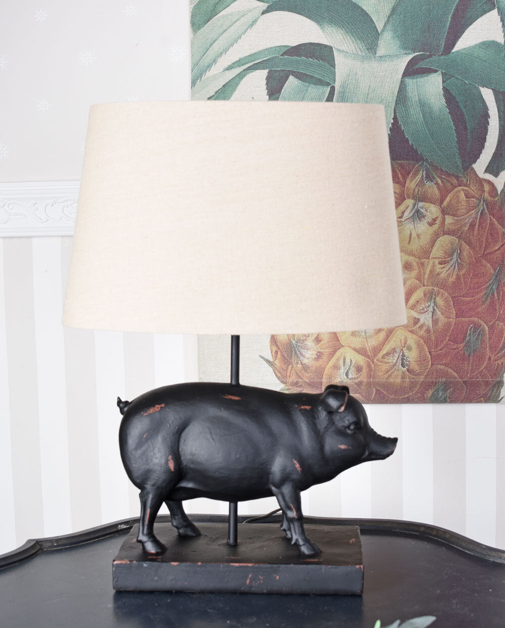 Küchenlampe Schwein  Tischleuchte Retro 